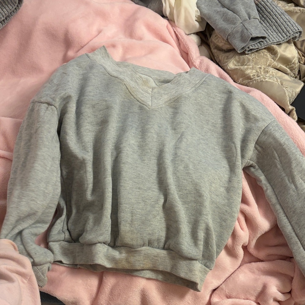 SHEIN Light Gray Women's Cowl Neck Sweater